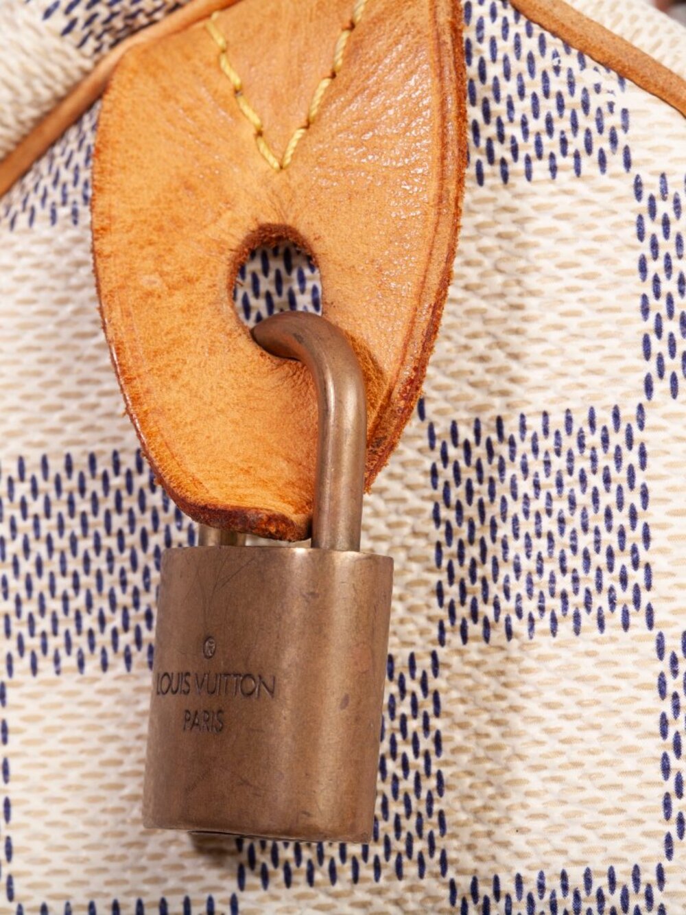 Authentic Louis Vuitton Damier Azur Canvas Speedy 30" - Picture 14 of 16